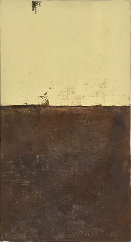 Enzo Montagna, Foto 2_ 60 x 110 x 9 tela juta (sacco di caffè originale)