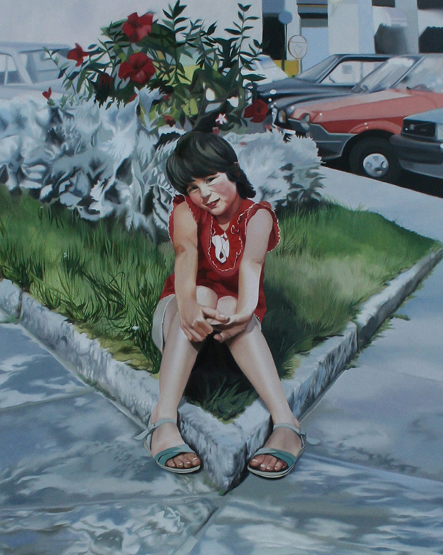 Francesca Marzorati, estate,olio su tela,2007 cm150X120